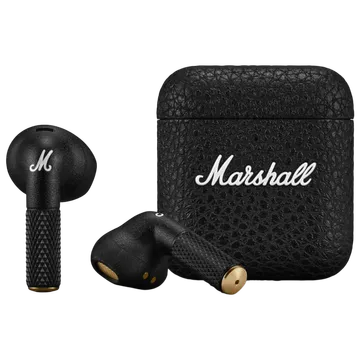 Marshall Minor IV TWS Earbuds (IPX4 Water Resistant, 30 Hours Playtime, Black)